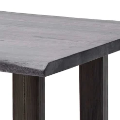 Design-Wohnzimmertisch mit grauer Holzplatte - Flaciona