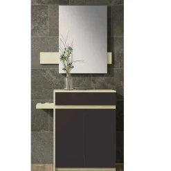 Dielen Kombi in Schwarz & Creme - Losandas (zweiteilig)