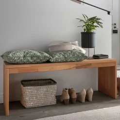 Dielenbank aus Massivholz Buche - Shimousa