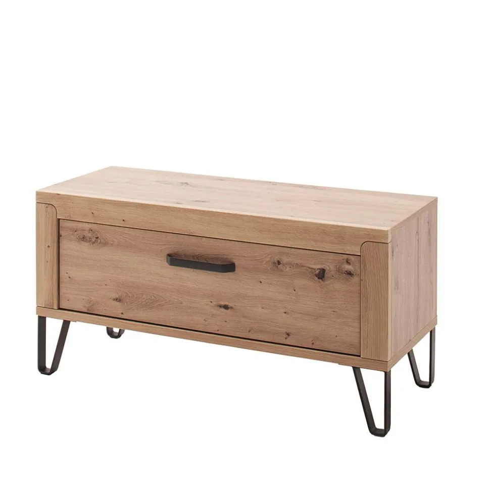 Dielenbank in Wildeiche Optik - Carry