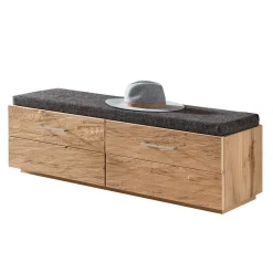 Dielenbank mit 2 Klappen Macusos mit Balkeneiche Furnier