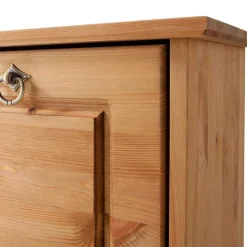 Dielenbank mit Schuhklappe aus Massivholz - Edranov