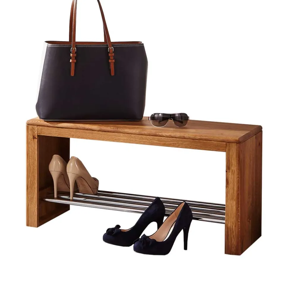 Dielenbank Uvinessa aus Wildeiche Massivholz