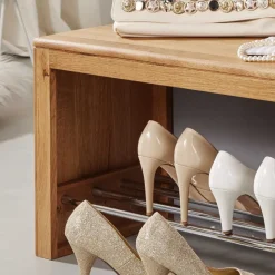 Dielenbank Uvinessa aus Wildeiche Massivholz