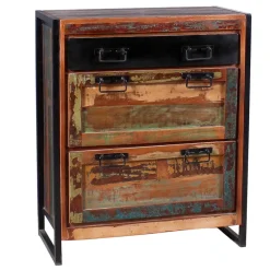 Dielenmöbel im Shabby Chic Set - Ensley (fünfteilig)