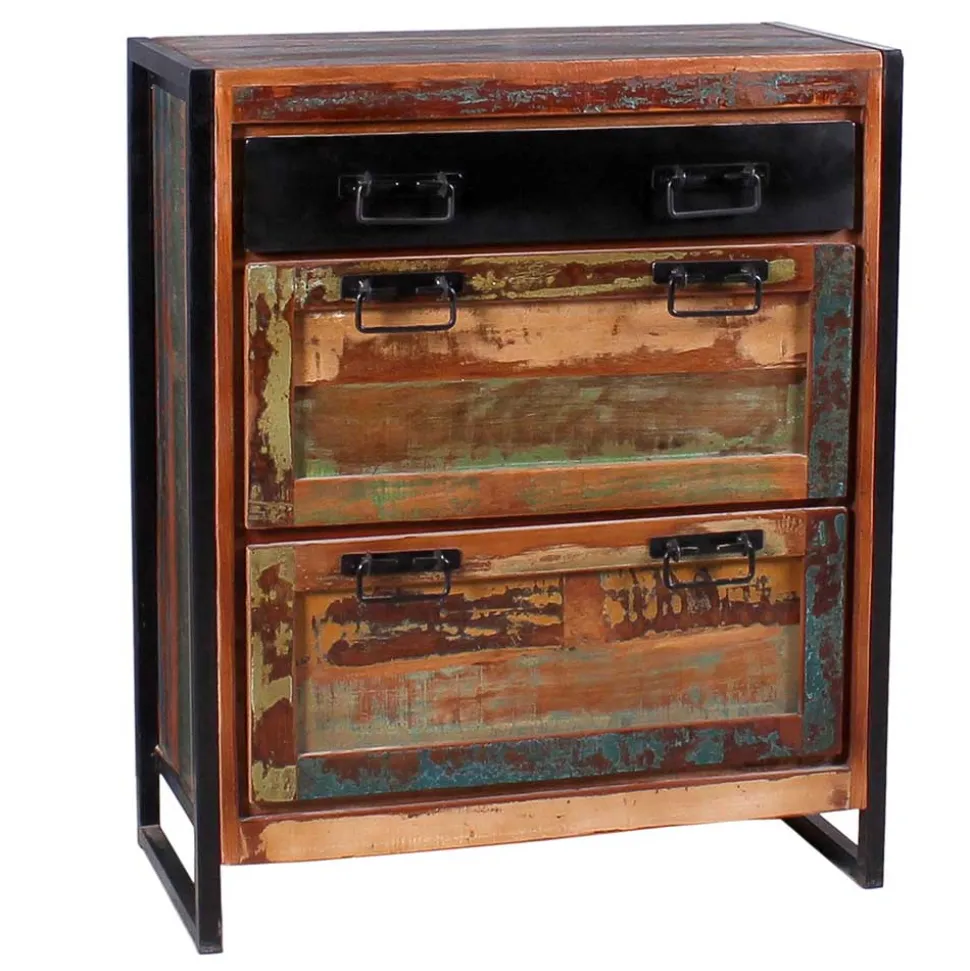 Dielenmöbel im Shabby Chic Set - Ensley (fünfteilig)