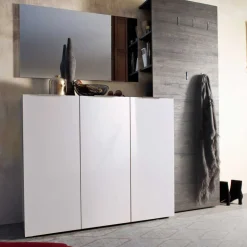 Dielenmöbel Satumare in Braun Wenge Dekor (dreiteilig)