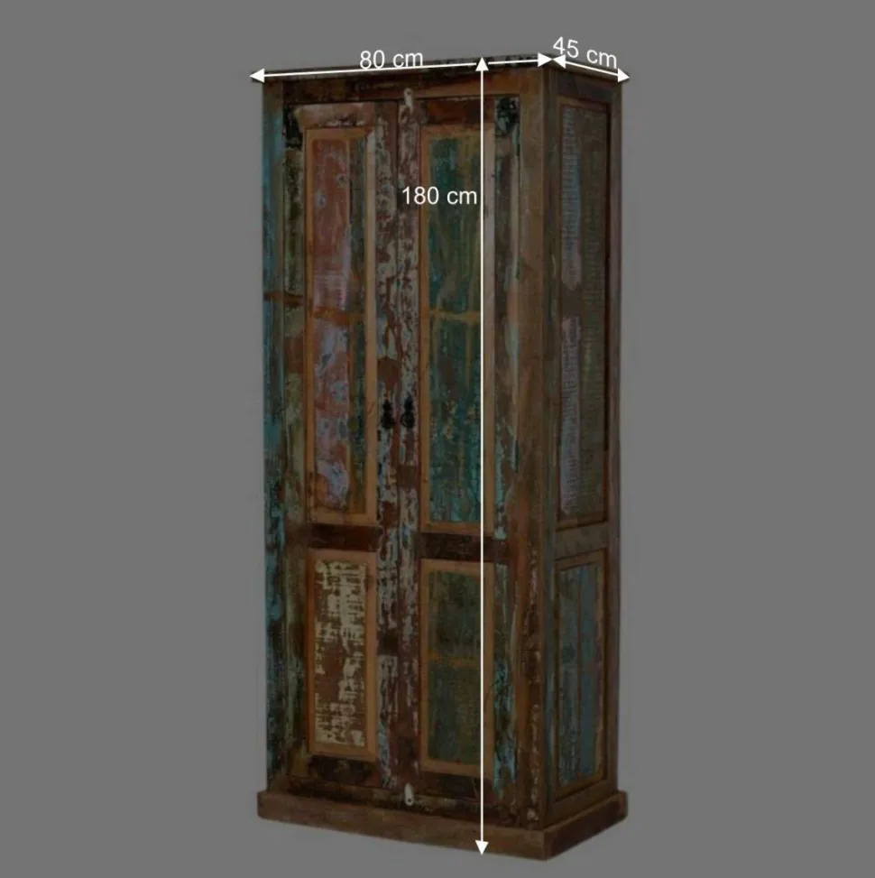 Dielenschrank Jamaica im Shabby Chic Design