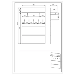 Dielenset in Wildeiche Optik - Orsecca (vierteilig)
