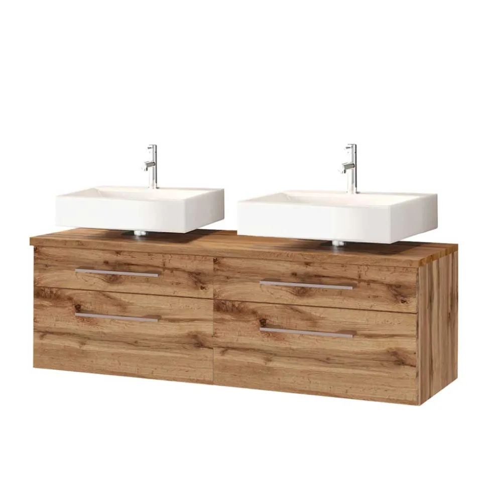 Doppel Unterbeckenschrank Set - Userina (dreiteilig)