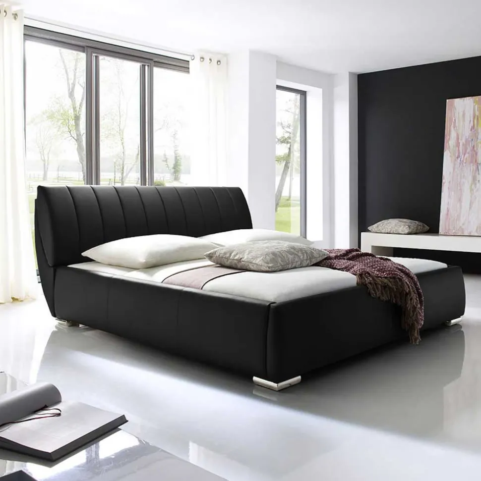 Doppelbett Bermuda aus Kunstleder