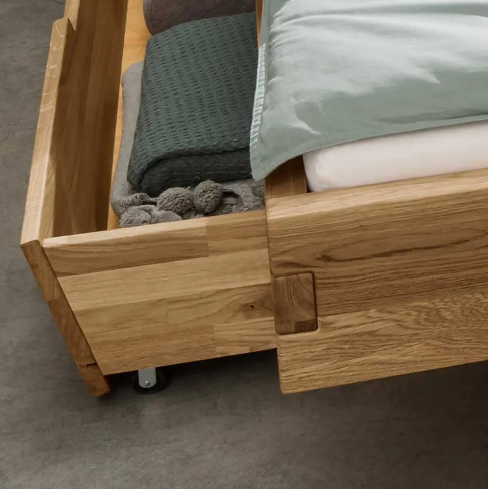 Doppelbett mit Nachtkonsolen Set - Aryvano (dreiteilig)