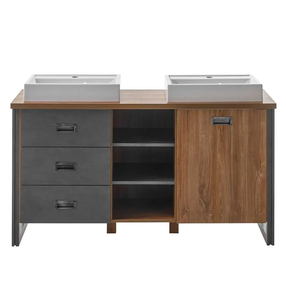 Doppelwaschtisch mit zwei Aufsatzwaschbecken - Forawas