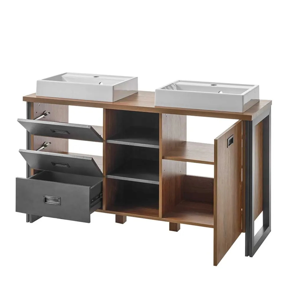 Doppelwaschtisch mit zwei Aufsatzwaschbecken - Forawas