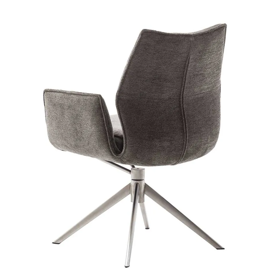 Drehbare Armlehnenstühle mit Taschenfederkern - Obanya (2er Set)