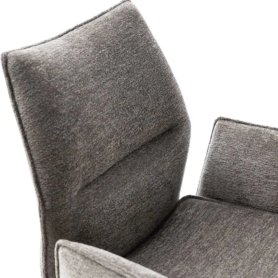 Drehbare Armlehnenstühle mit Taschenfederkern - Obanya (2er Set)