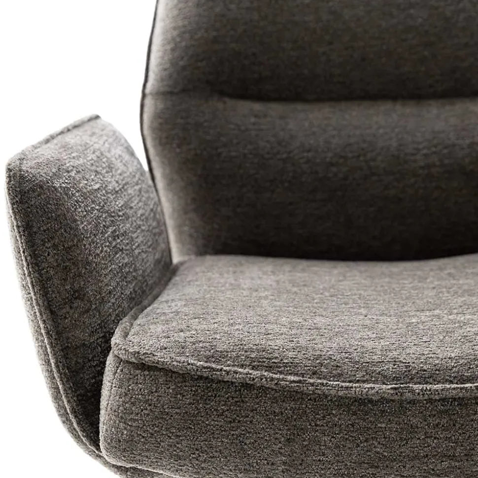 Drehbare Armlehnenstühle mit Taschenfederkern - Obanya (2er Set)