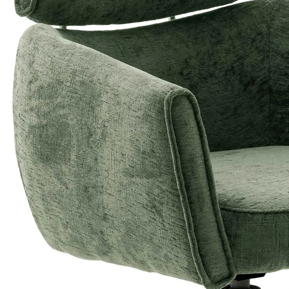 Drehbare Esszimmerstühle in Oliv Grün - Unkorian (2er Set)