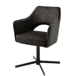 Drehbare Esszimmerstühle mit Armlehnen - Bergen (2er Set)