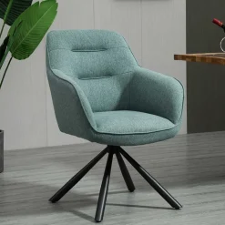 Drehbarer Armlehnenstuhl in Türkis - Maior (2er Set)