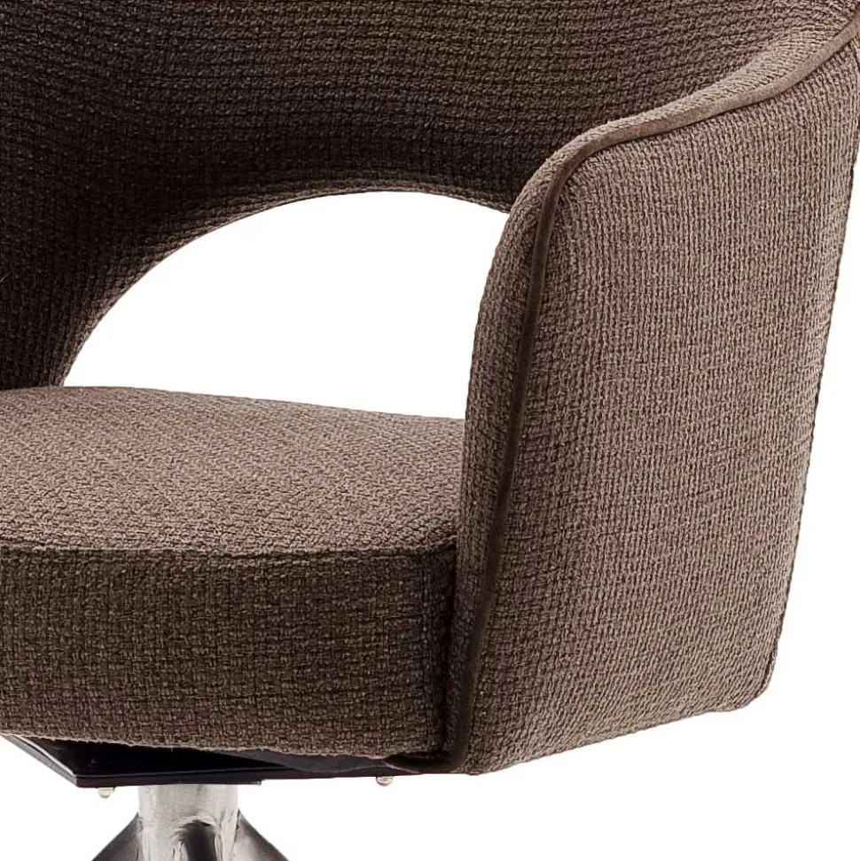 Drehbarer Armlehnenstuhl fürs Esszimmer - Mailak (2er Set)