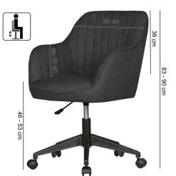 Drehbarer Bürostuhl als Sessel - Beverli