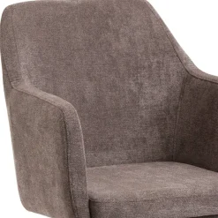 Drehbarer Esstischsessel in Braun - Faneno