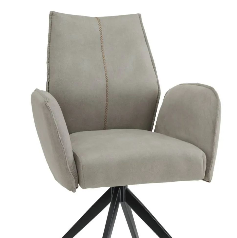 Drehbarer Esstischstuhl mit Armlehnen - Fiafanda (2er Set)