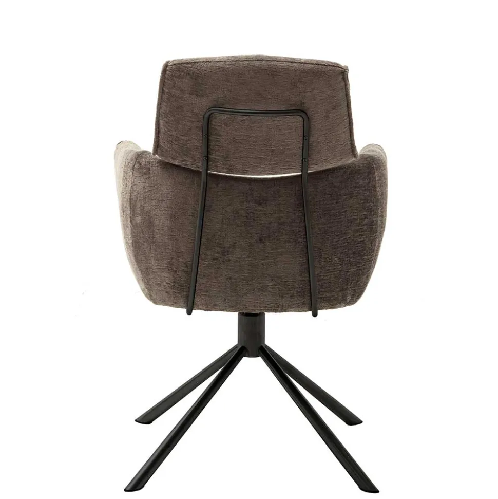 Drehbarer Küchenstuhl mit Armlehnen - Ishi (2er Set)