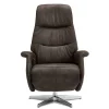 Drehbarer Microfaser Relaxsessel in Braun - Cariba