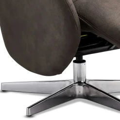 Drehbarer Microfaser Relaxsessel in Braun - Cariba