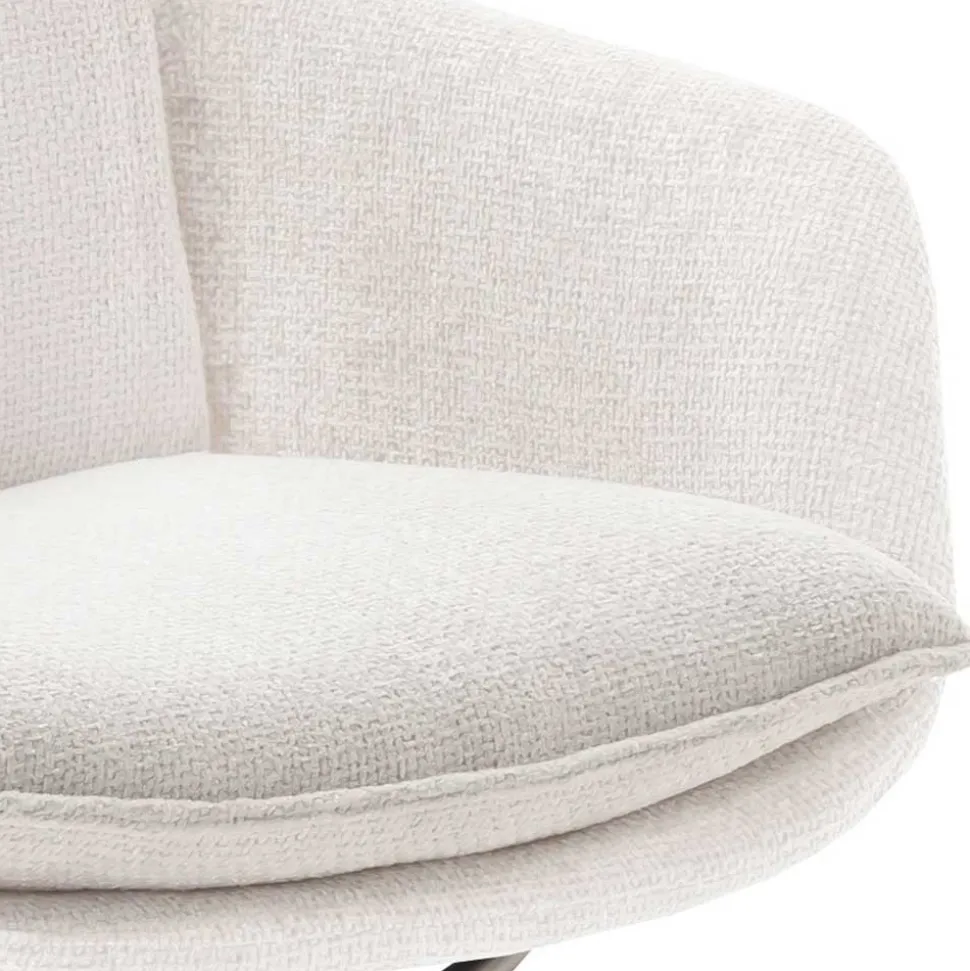 Drehbarer Polsterstuhl mit Armlehnen - Attrona (2er Set)