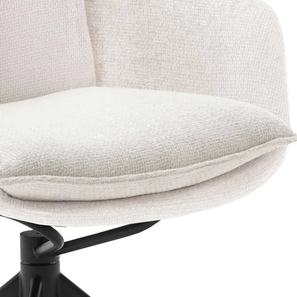 Drehbarer Polsterstuhl mit Armlehnen - Attrona (2er Set)