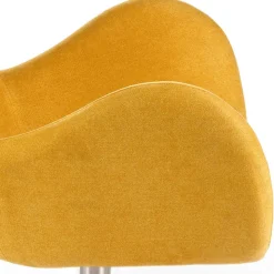 Drehbarer Retrosessel in Gelb - Phantom