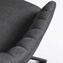 Drehbarer Schreibtischstuhl mit Armlehnen in Grau - Vindo