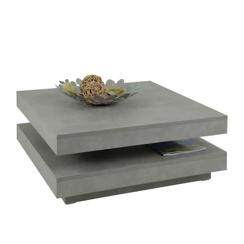 Drehbarer Sofatisch in Beton Optik - California