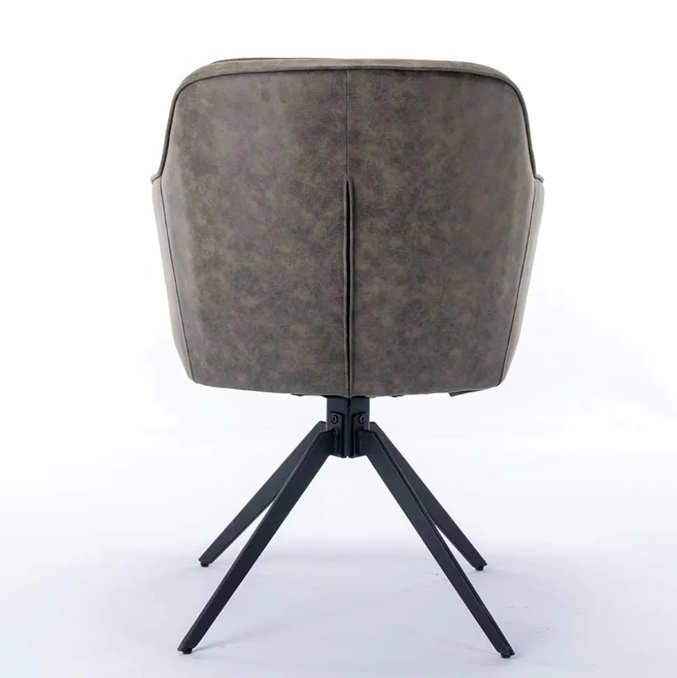 Drehbarer Tischsessel in Braun - Adelaide