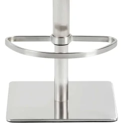 Drehbarer Tresenstuhl aus Kunstleder Schwarz - Sanlina