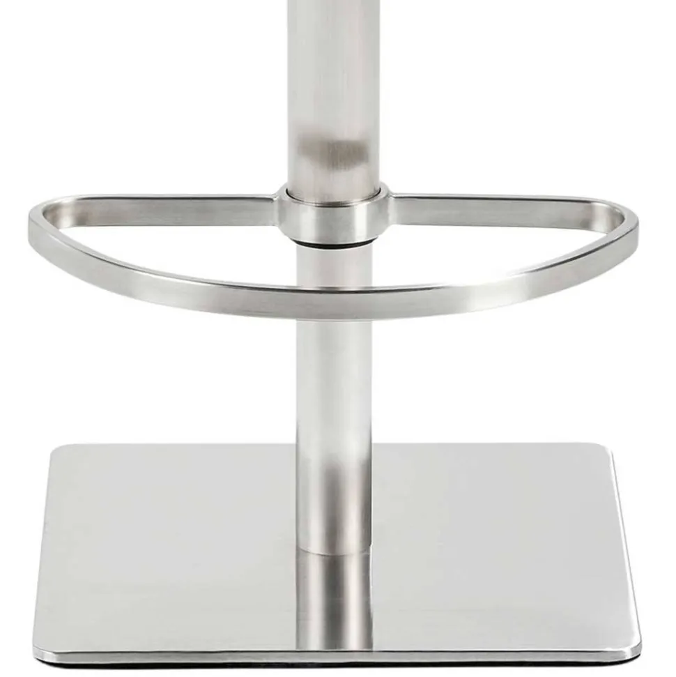 Drehbarer Tresenstuhl aus Kunstleder Schwarz - Sanlina