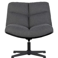 Drehsessel ohne Armlehnen in Anthrazit Boucle - Matresca
