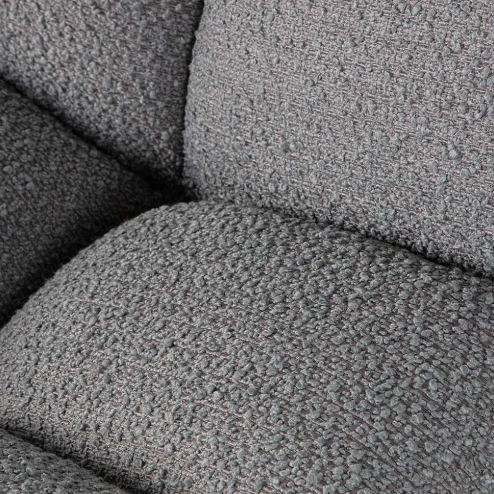 Drehsessel ohne Armlehnen in Anthrazit Boucle - Matresca