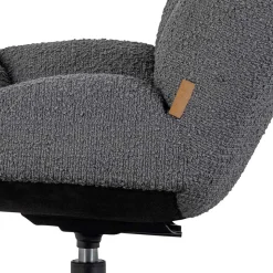 Drehsessel ohne Armlehnen in Anthrazit Boucle - Matresca