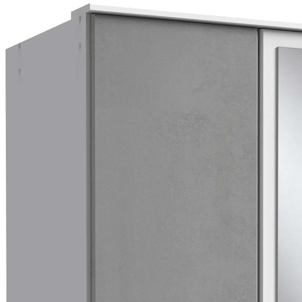 Drehtürenkleiderschrank in Lichtgrau - Karimos