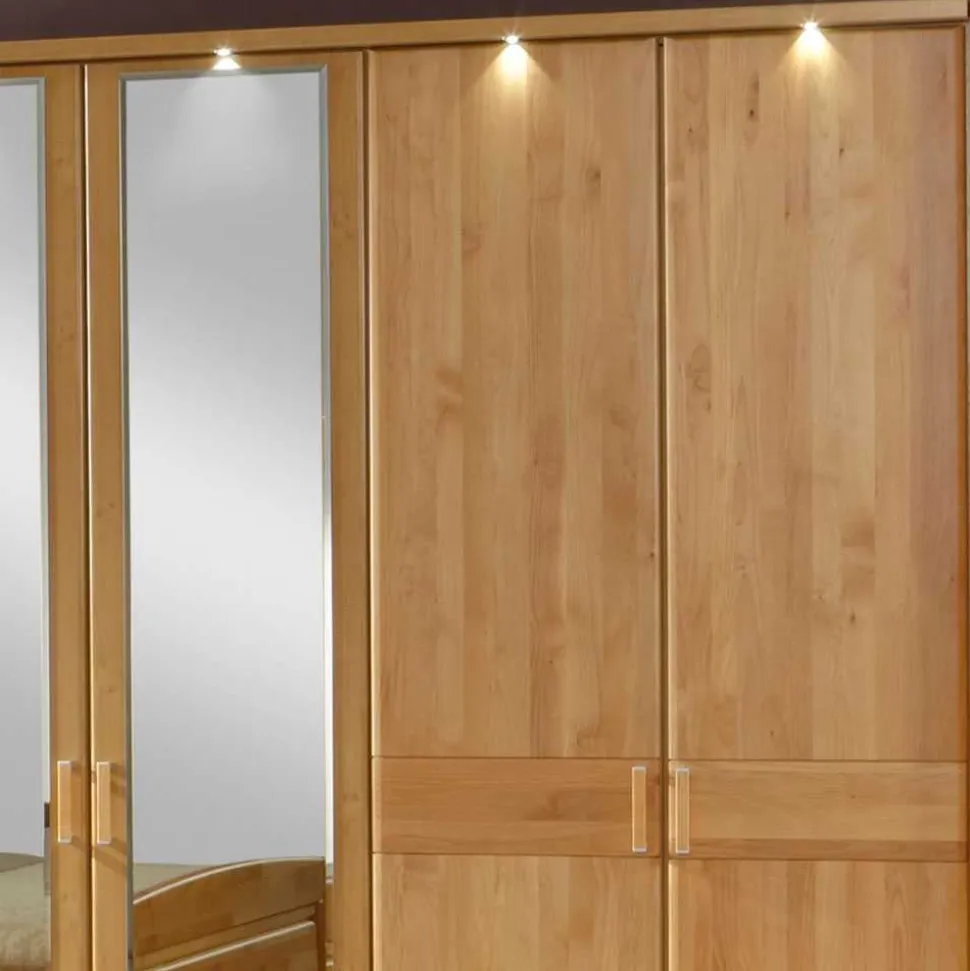 Drehtürenschrank Bordeaux aus Erle