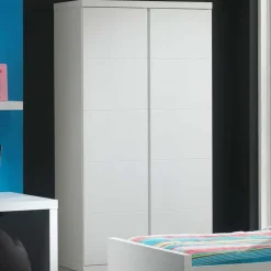 Drehtürenschrank Raven in Weiß