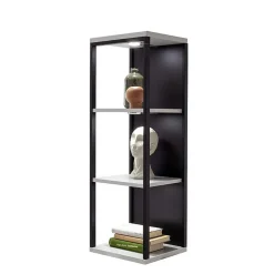 Dreiseitig offenes Wandregal in Weiß - Loazin