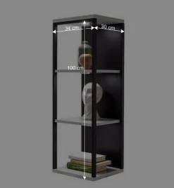 Dreiseitig offenes Wandregal in Weiß - Loazin