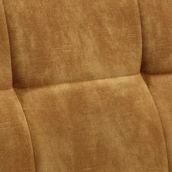 Dreisitzer Esstisch Polsterbank in Ocker Velours - Cacassa