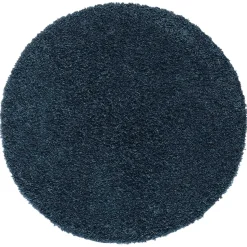 Dunkelblauer Teppich mit 150 cm Durchmesser - Asnes