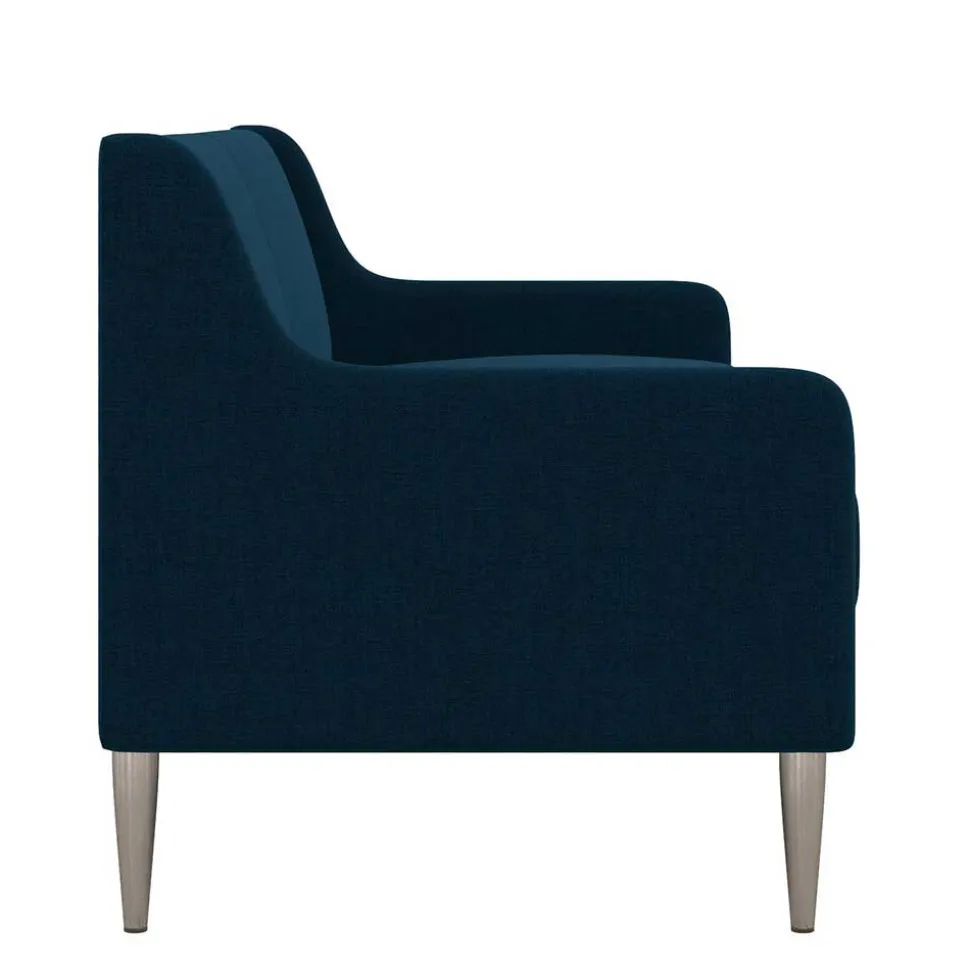 Dunkelblaues Sofa mit drei Sitzplätzen - Agadi